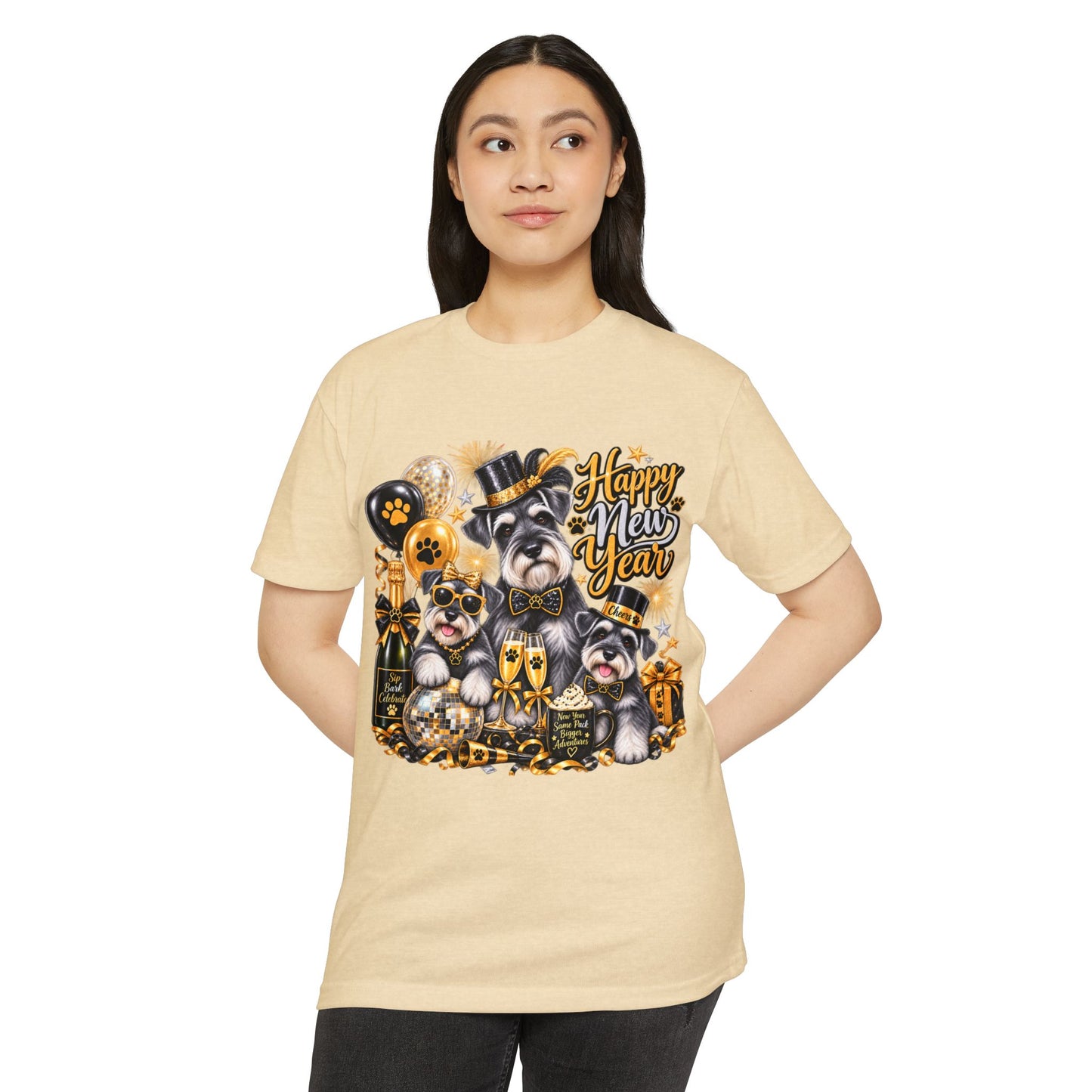 Happy Mew Year T-Shirt — Cute Cats New Year Celebration Tee