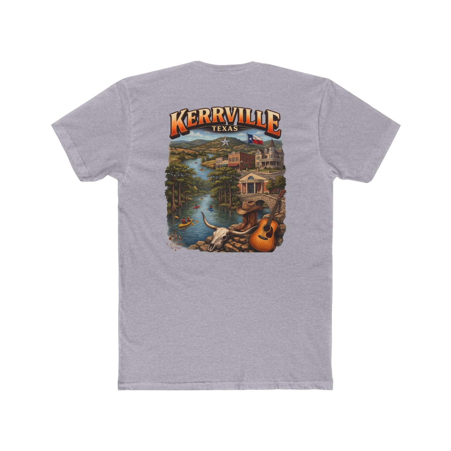 Kerrville Texas Scenic T-Shirt — Riverfront Guitar Vintage Travel Tee