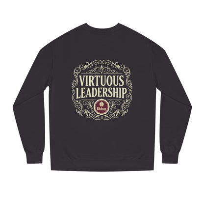 Virtuous Leadership Sweatshirt — Vintage Crest Crewneck for Church Leaders