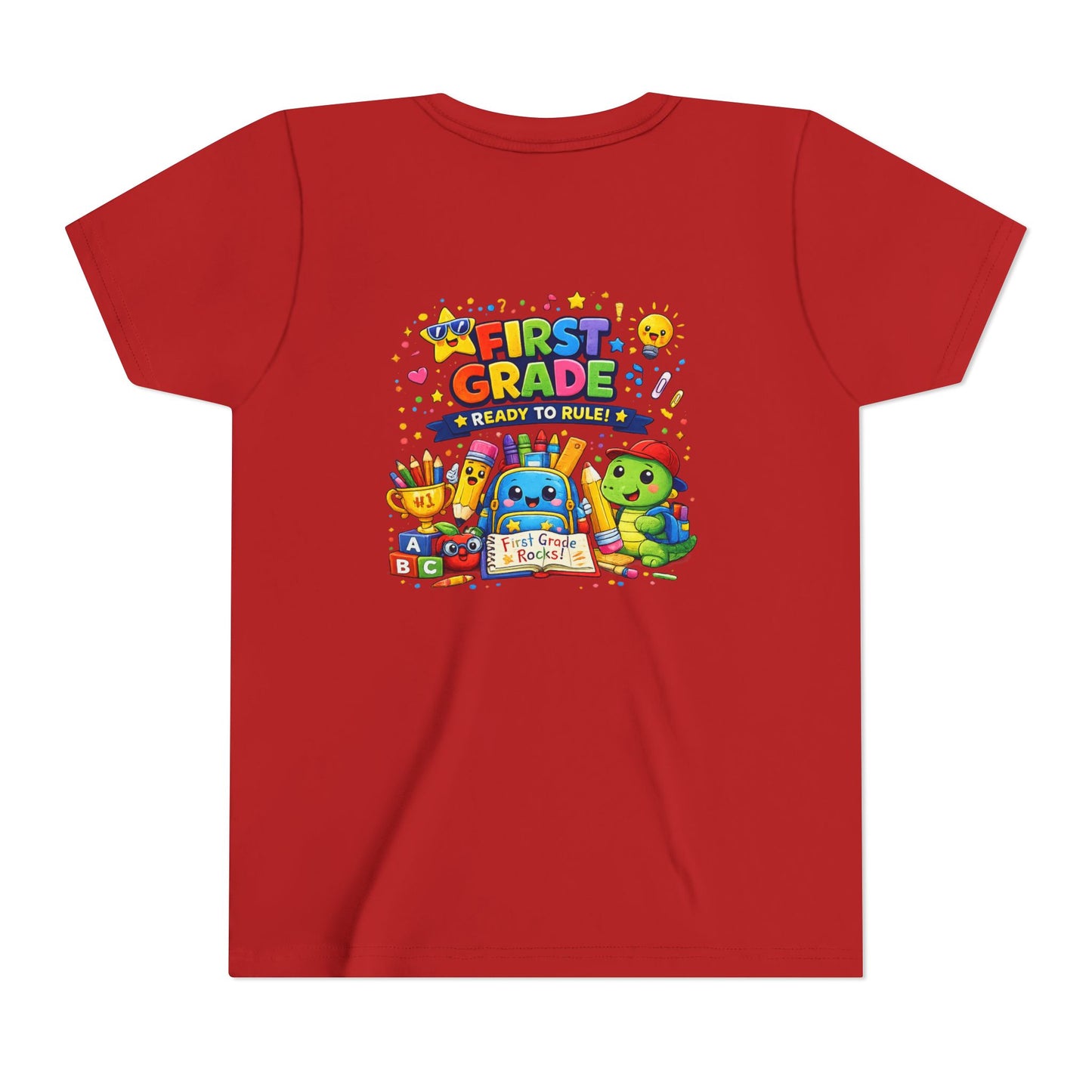 First Grade Youth T‑Shirt – "First Grade Ready to Rule" Cute Back-to-School Tee
