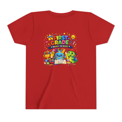 First Grade Youth T‑Shirt – "First Grade Ready to Rule" Cute Back-to-School Tee