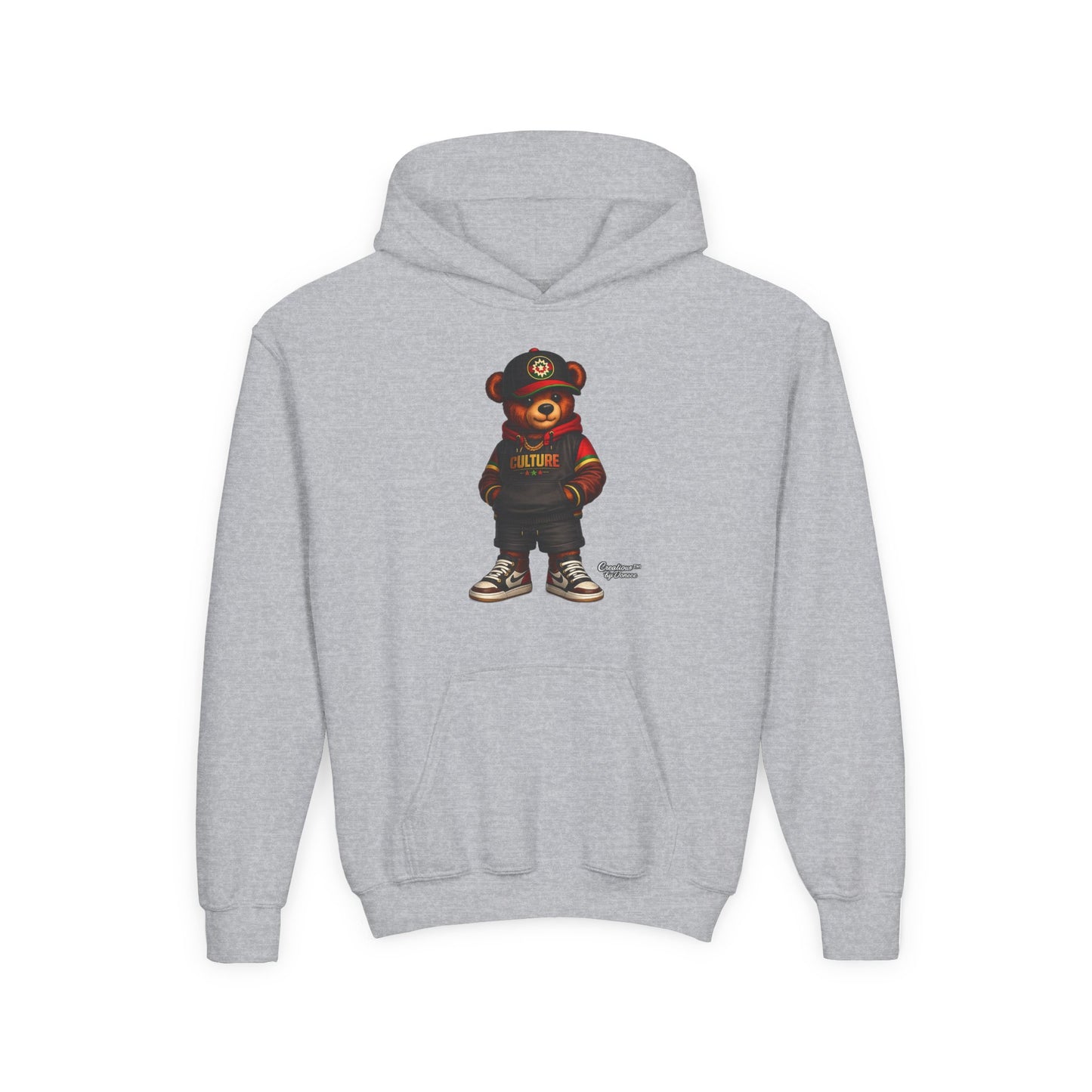 Kids Bear Hoodie — Streetwear Teddy Graphic Sweatshirt