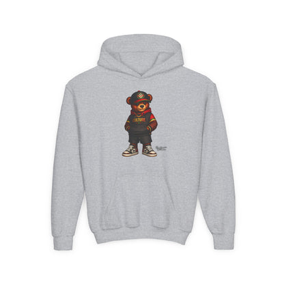 Kids Bear Hoodie — Streetwear Teddy Graphic Sweatshirt
