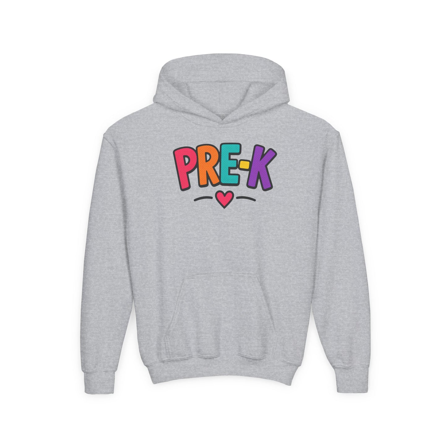 Pre-K Kids Hoodie — Colorful Cute Pre-K School Hooded Sweatshirt for Toddlers