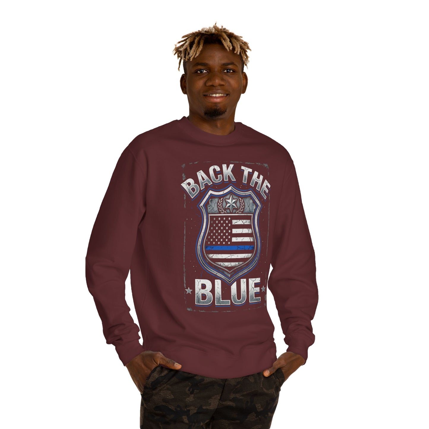 Back the Blue Sweatshirt — Police Support Crewneck
