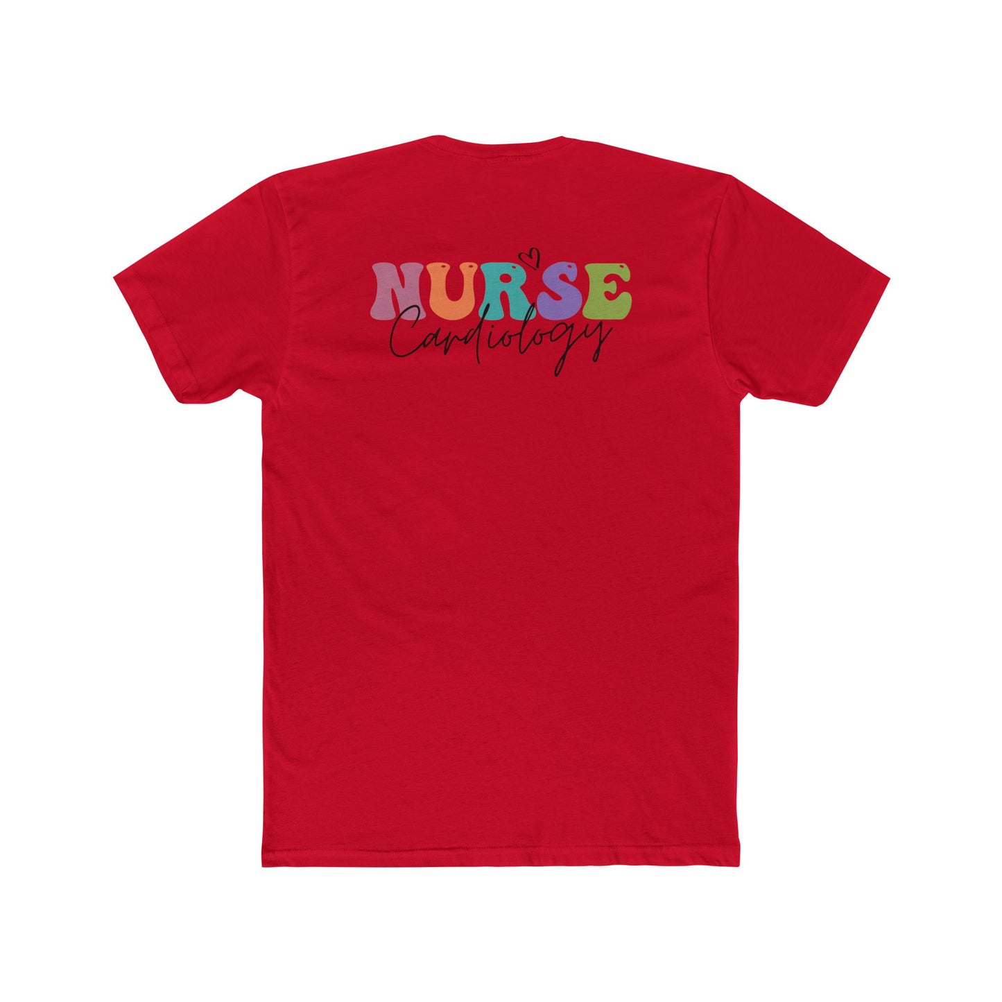 Cardiology Nurse T‑Shirt — Colorful 'NURSE Cardiology' Crew Tee