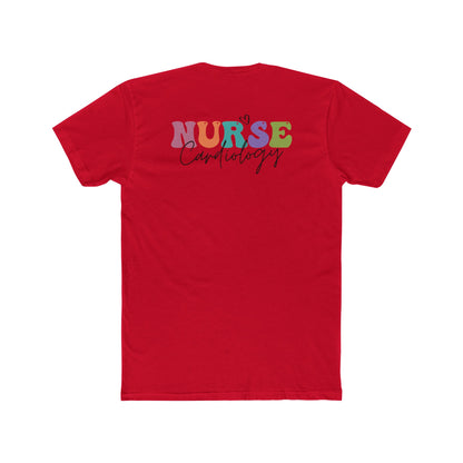 Cardiology Nurse T‑Shirt — Colorful 'NURSE Cardiology' Crew Tee