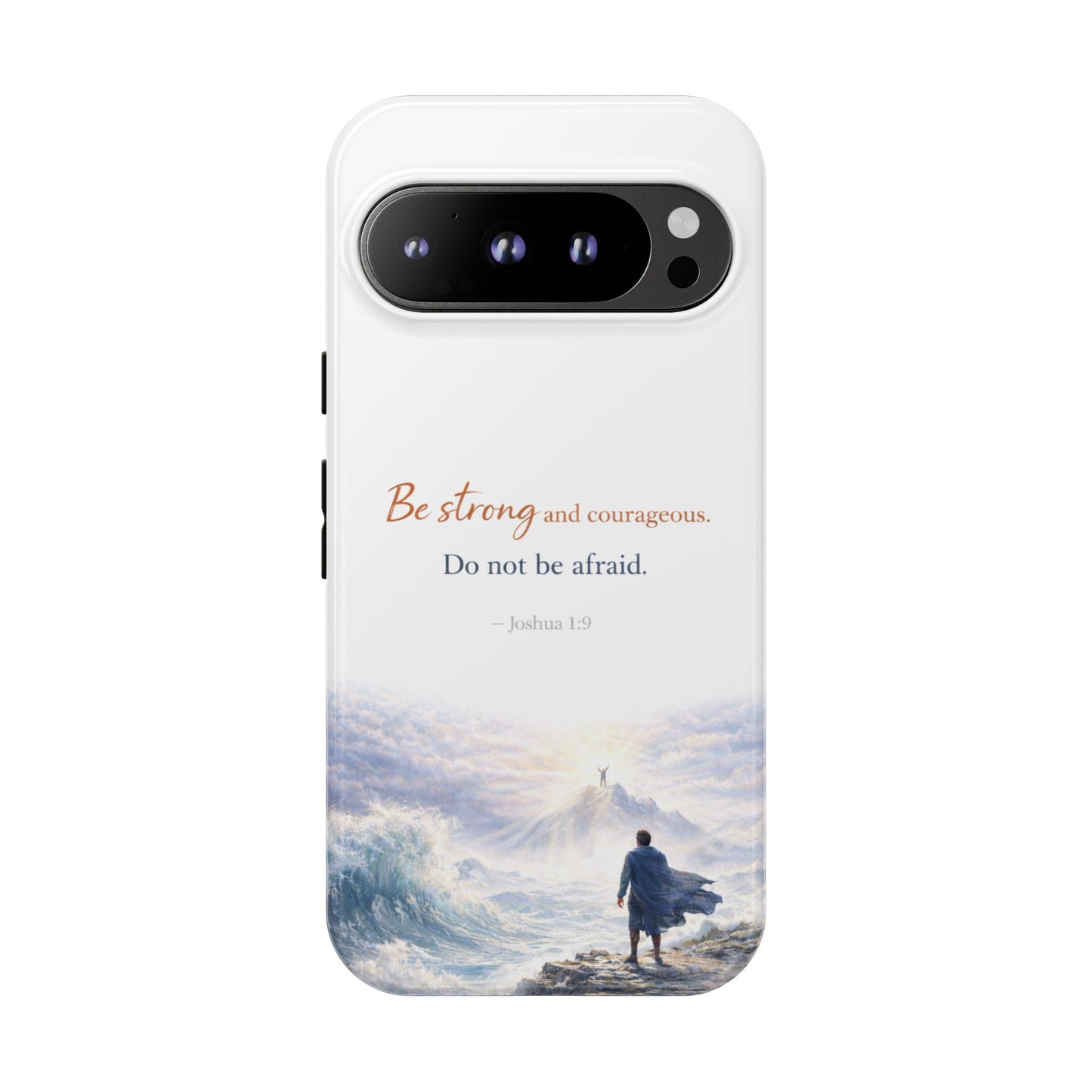 Inspirational 'Be Strong and Courageous' Phone Case — Joshua 1:9 Christian Protective Tough Case