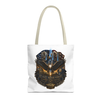9/11 Memorial Eagle Tote Bag – Never Forget Tribute Tote