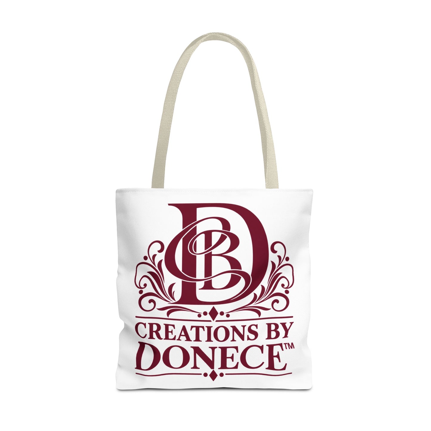 Tote Bag — Creations by Donece Logo Tote (Branded Monogram, Everyday Carry)