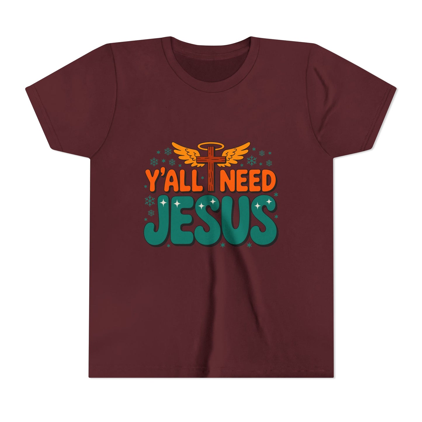 Youth Tee - "Y'all Need Jesus" Gospel Christian Kids Shirt