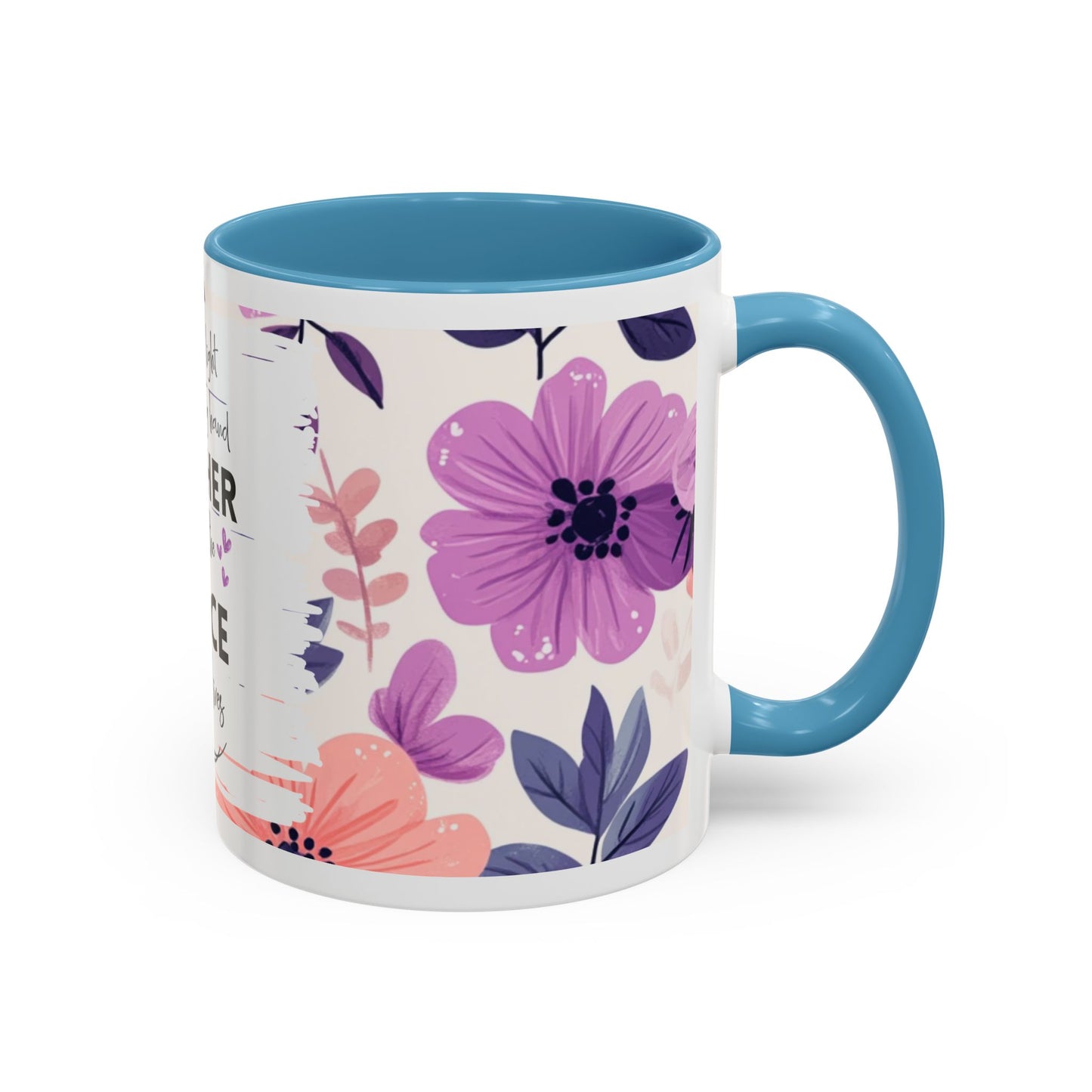 Mother Peace Floral Coffee Mug — "A quiet light, a guiding hand..." Memorial Tribute Mug