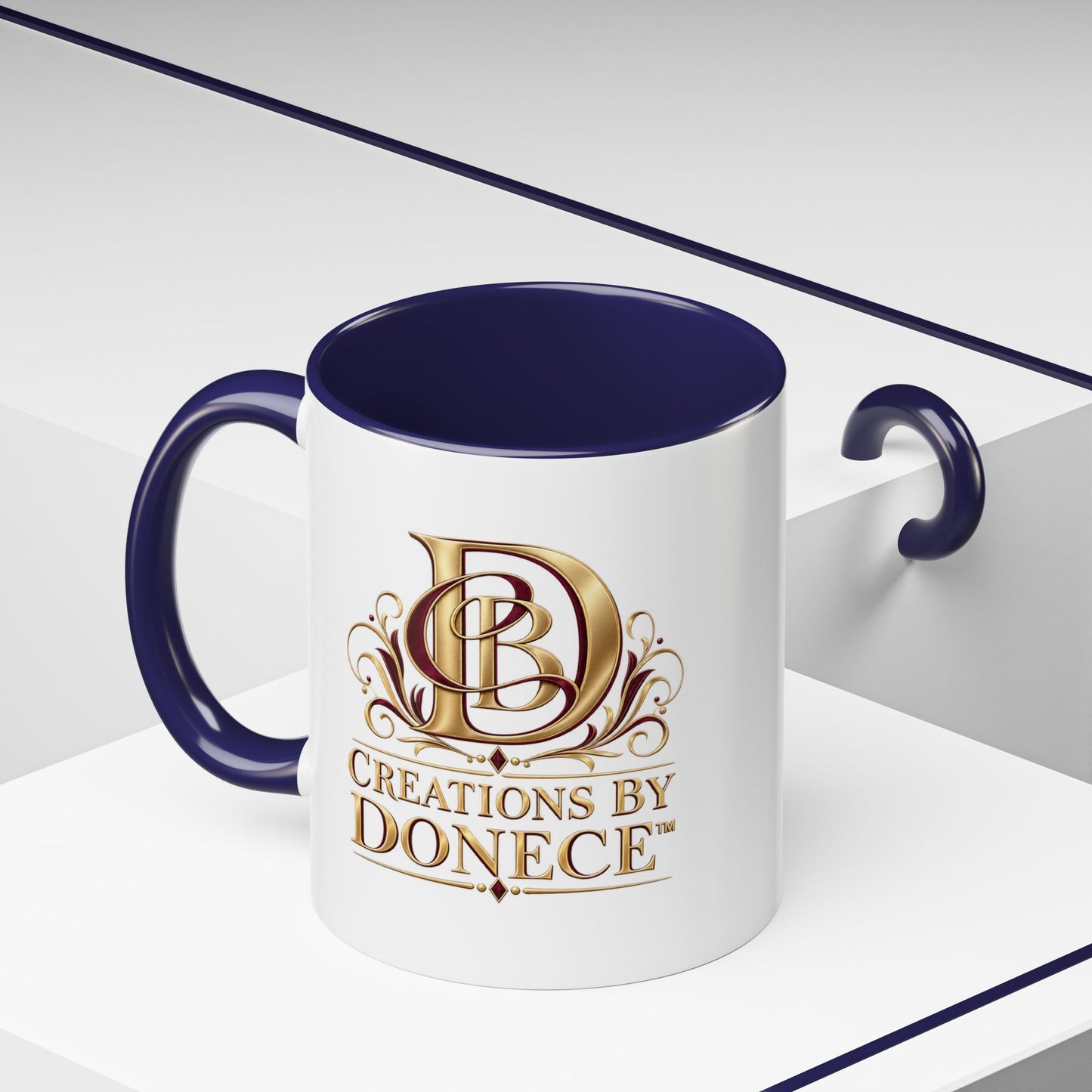 Creations by Donece Logo Accent Coffee Mug (11/15oz)