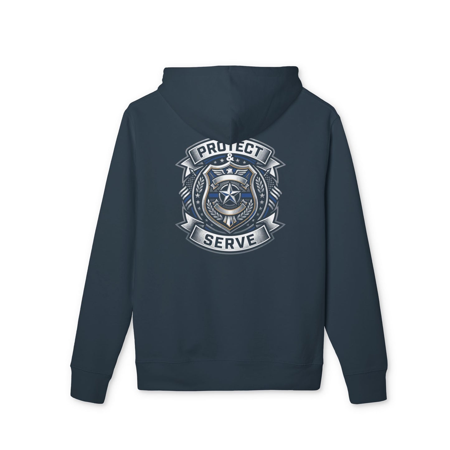 Police Badge Hoodie "Protect & Serve" – Law Enforcement Pullover