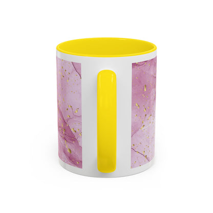 Mom Definition Accent Coffee Mug – Inspirational Pink Marble Mother’s Day Gift (11/15oz)