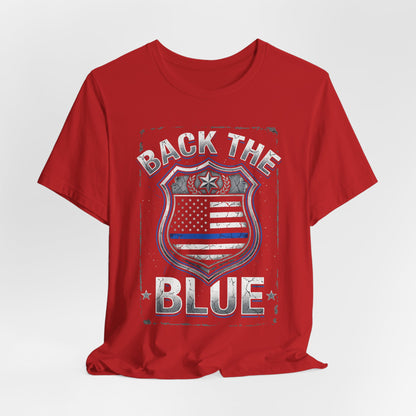 Back The Blue T-Shirt — Police Support Badge Tee
