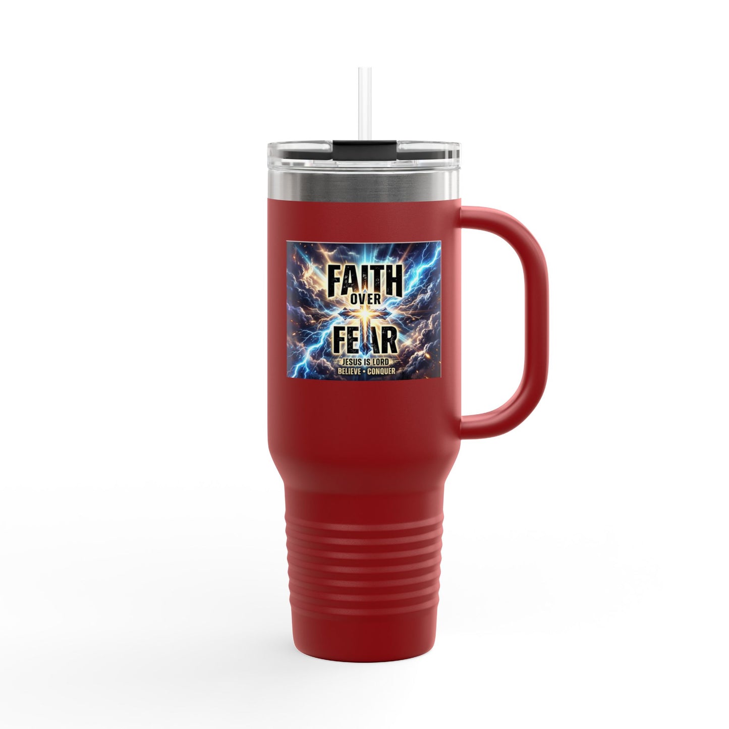 Faith Over Fear 40oz I Stainless Steel Tumbler
