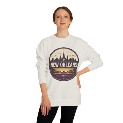 New Orleans Skyline Crewneck Sweatshirt – Vintage Cityscape Design