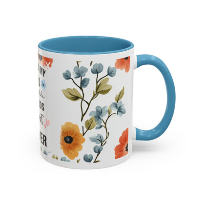 She Held My Hand Forever Floral Coffee Mug