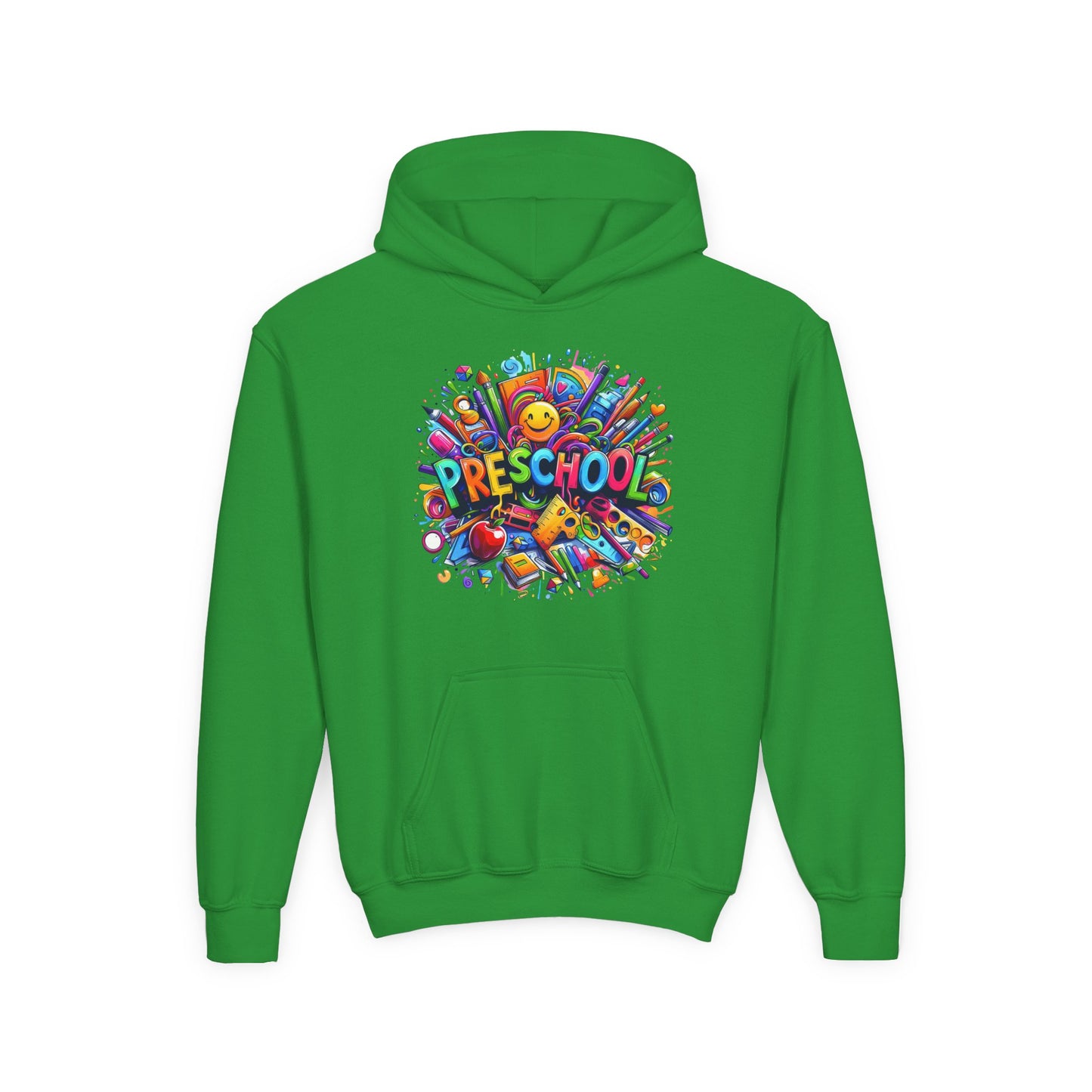 Preschool Kids Hoodie — Colorful Back-to-School Preschool Design
