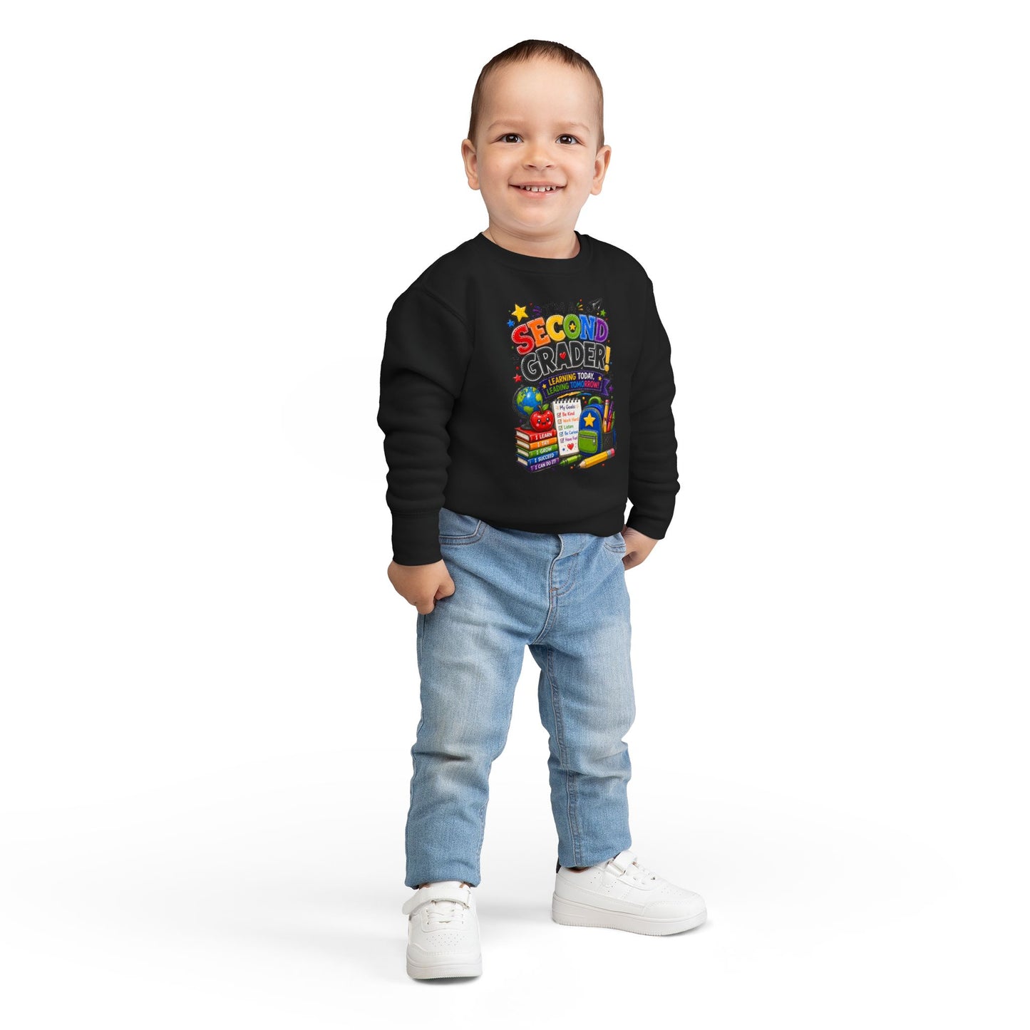 I'm a Second Grader Toddler Sweatshirt — Cute Back-to-School Kids Crewneck