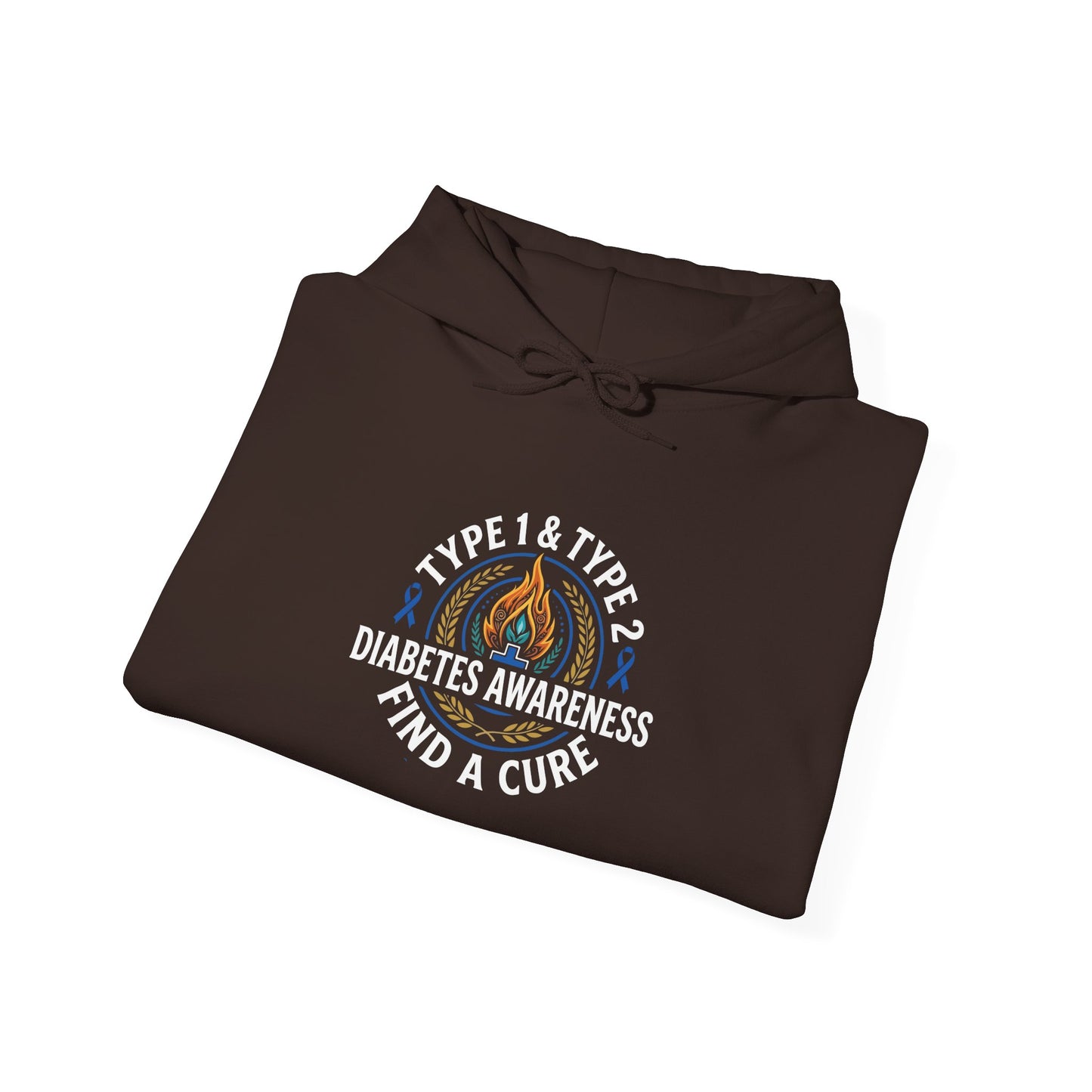 Type 1 & Type 2 Find a Cure Diabetes Awareness Hoodie