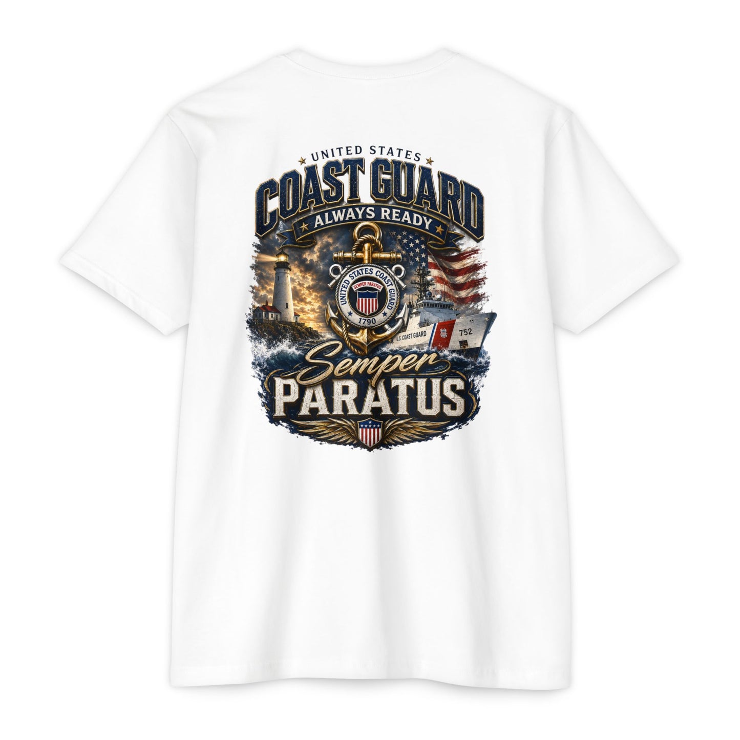Coast Guard Semper Paratus T-Shirt – U.S. Coast Guard Veteran Tee