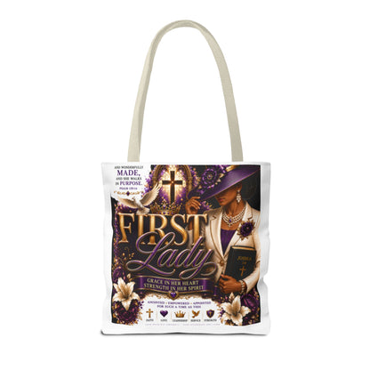First Lady Christian Tote Bag – Faithful Grace Inspirational Church Purse