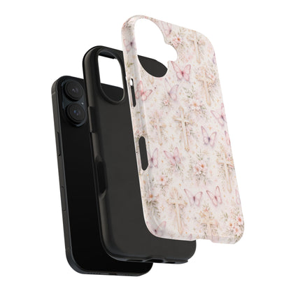 Blessed Wings Phone Case | Christian Floral iPhone Case