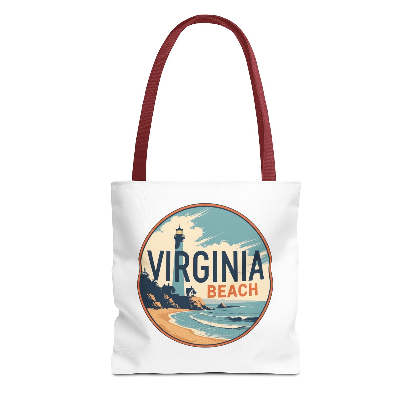 Virginia Beach Vintage Lighthouse Tote Bag