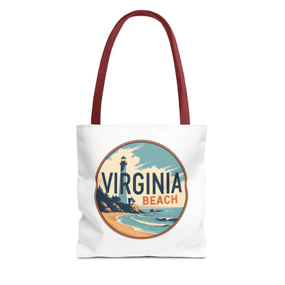 Virginia Beach Vintage Lighthouse Tote Bag