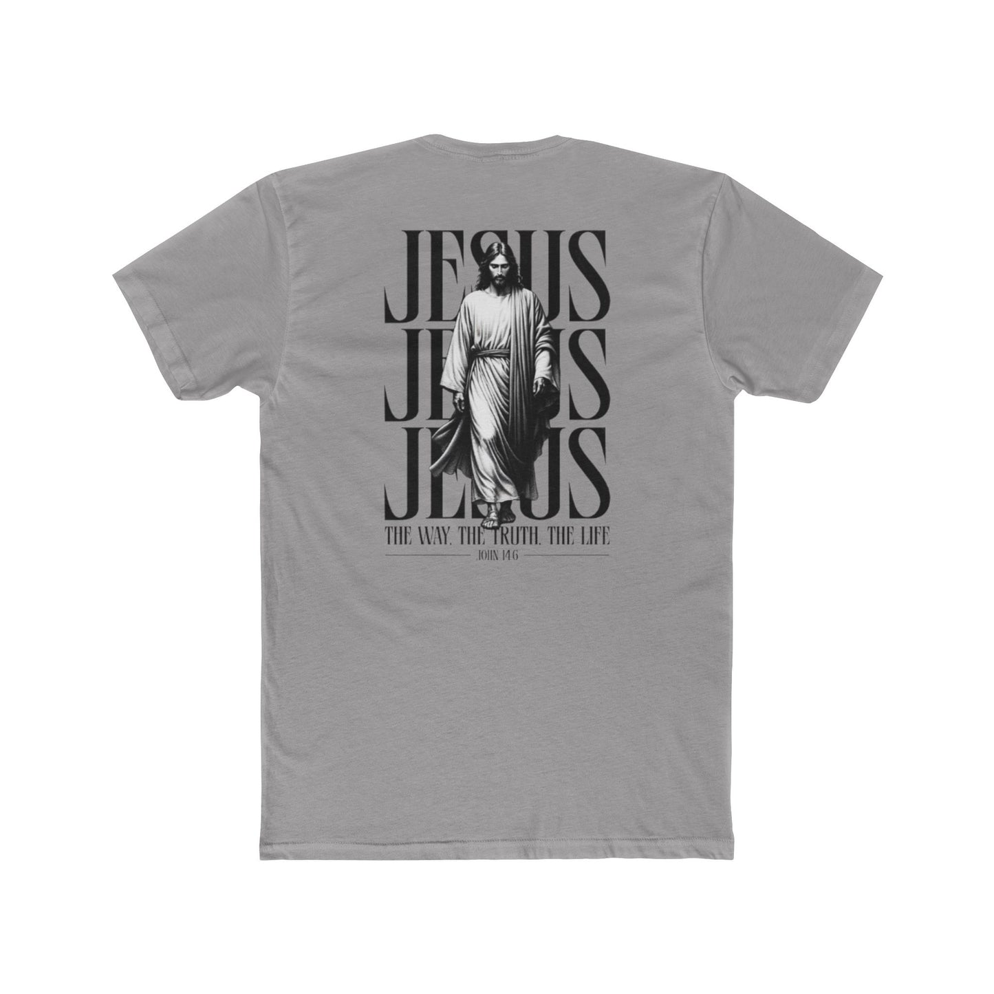 Jesus Typography Graphic Tee — "The Way The Truth The Life" Christian T‑Shirt