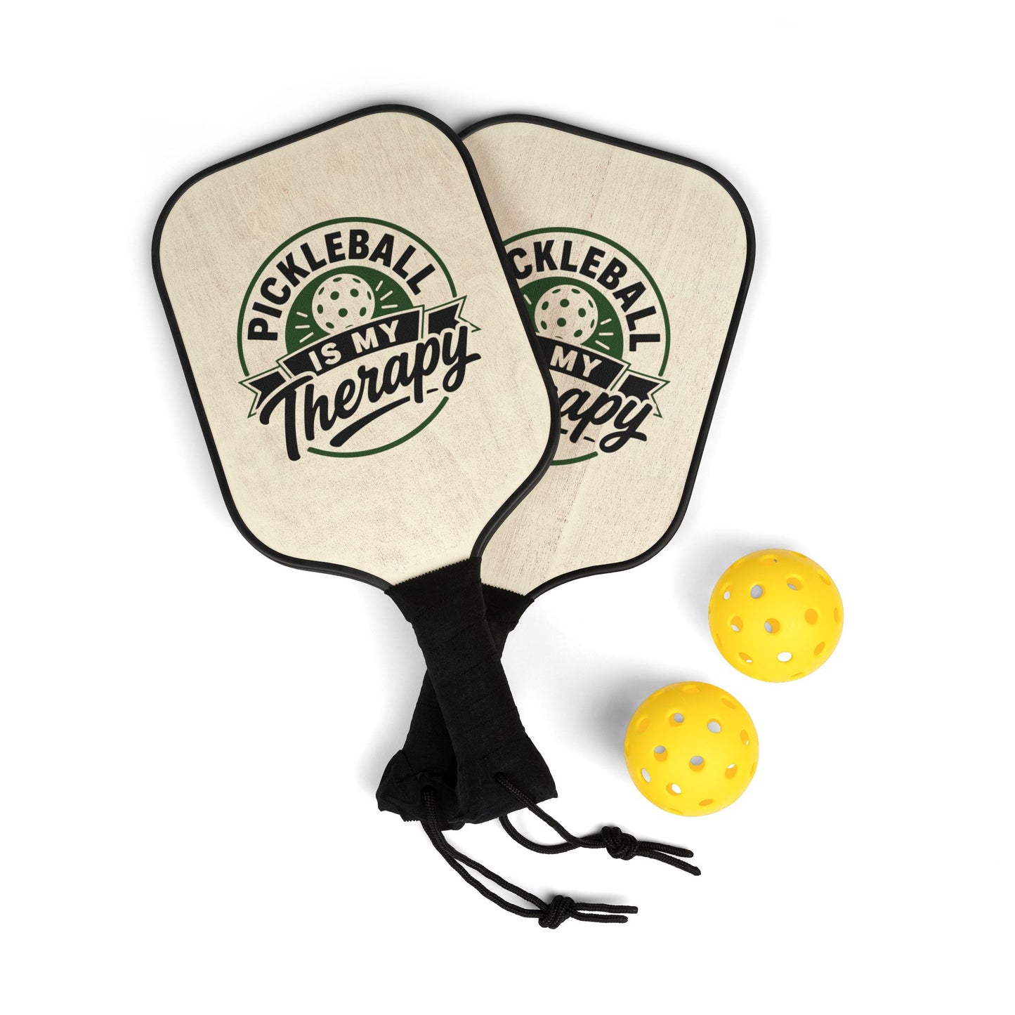 Pickleball Paddle Set — "Pickleball Is My Therapy" Kit