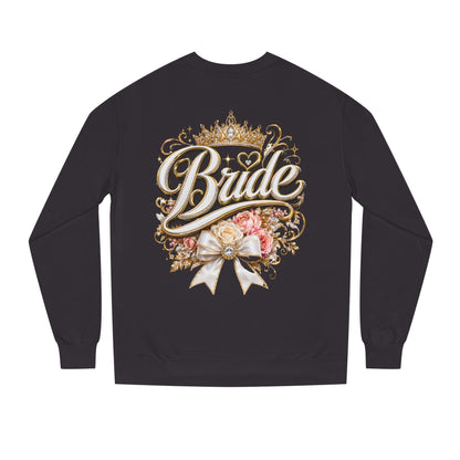 Bride Sweatshirt — Floral Crown Bridal Crewneck for Bachelorette & Wedding