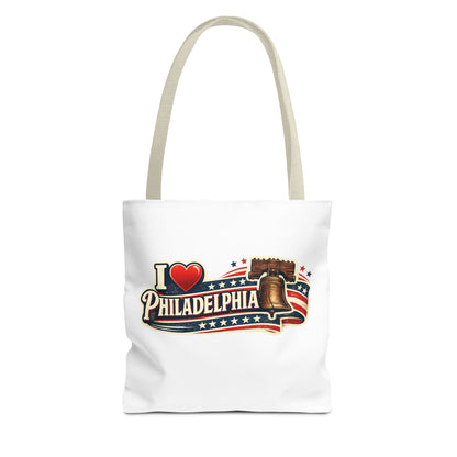 I  Philadelphia Liberty Bell Tote Bag — American Flag City Souvenir