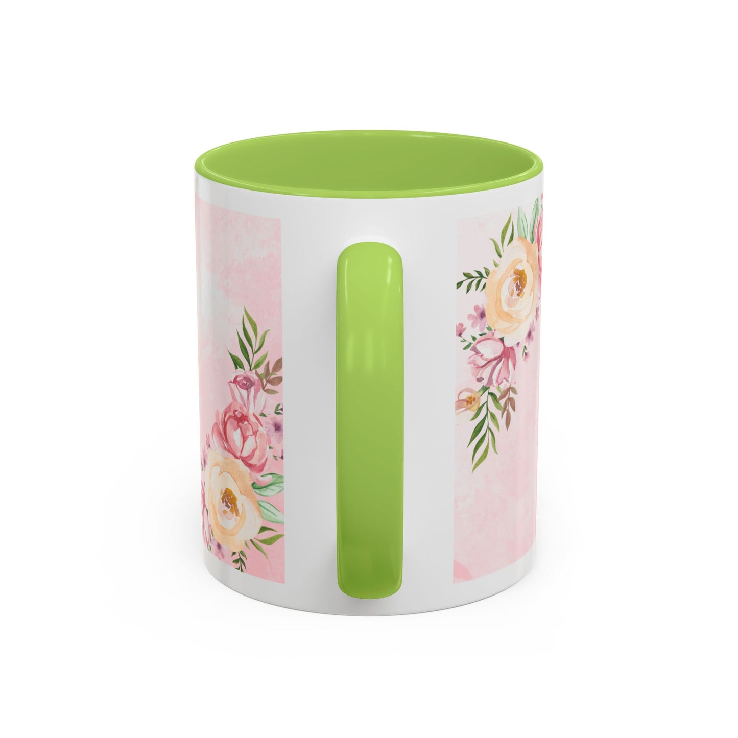 She is Mom Floral Accent Coffee Mug – ‘She is strong, loving, selfless and beautiful’ Gift for Mother’s Day