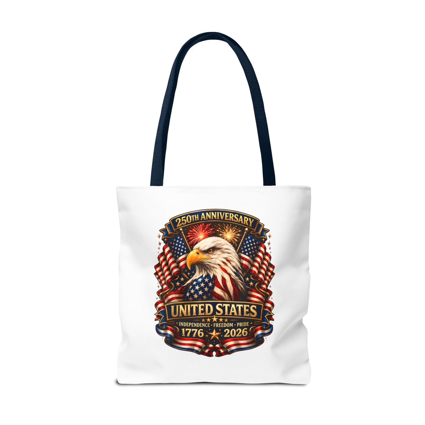 250th Anniversary United States Eagle Tote Bag — 1776–2026 Patriotic Cotton Tote