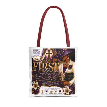 First Lady Christian Tote Bag – Faithful Grace Inspirational Church Purse