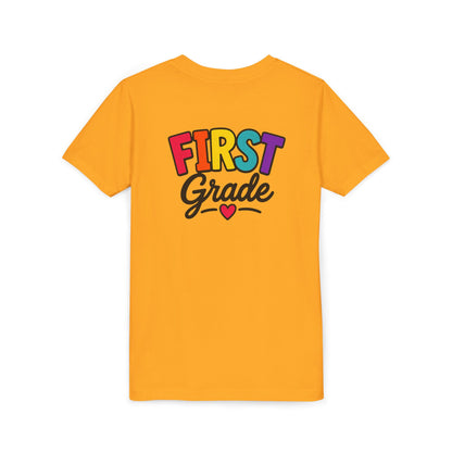 First Grade Youth T‑Shirt — Colorful Back-to-School Tee