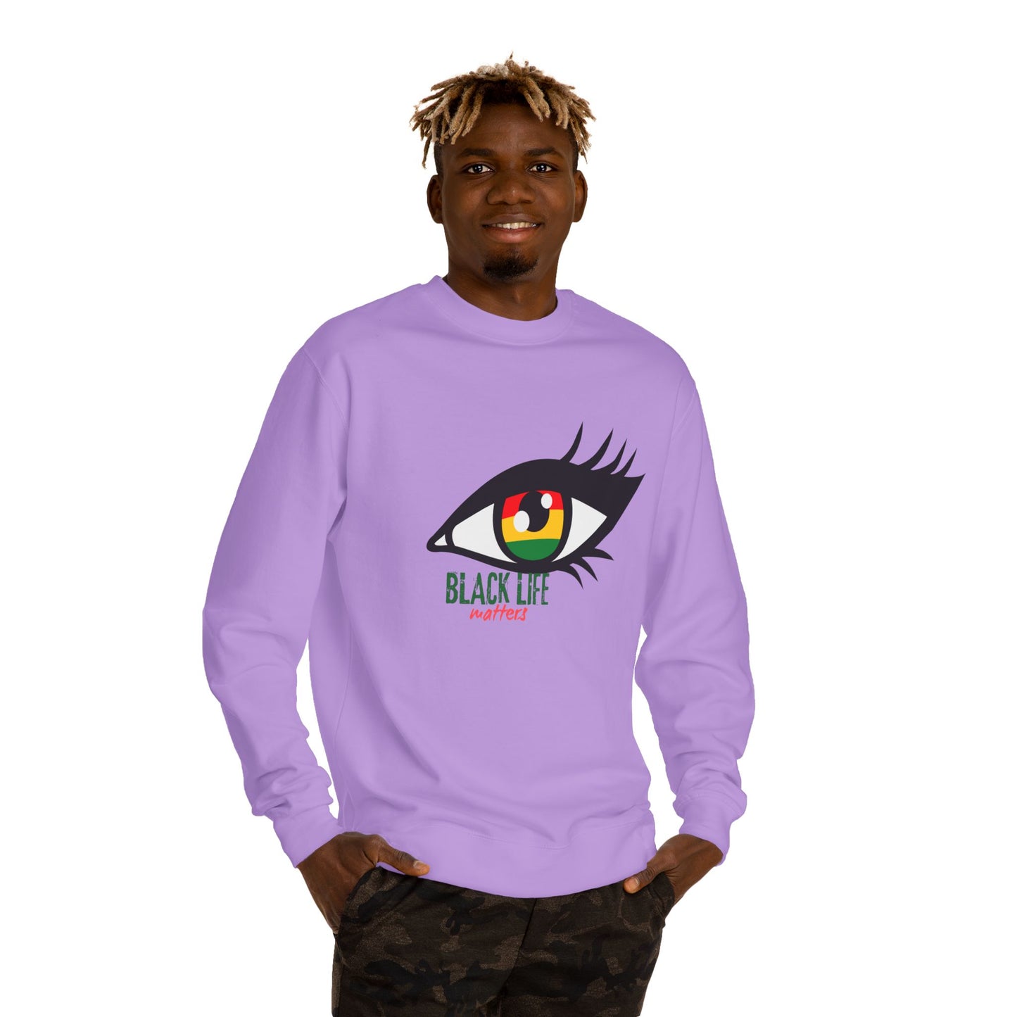 Black Life Matters Eye Graphic Sweatshirt