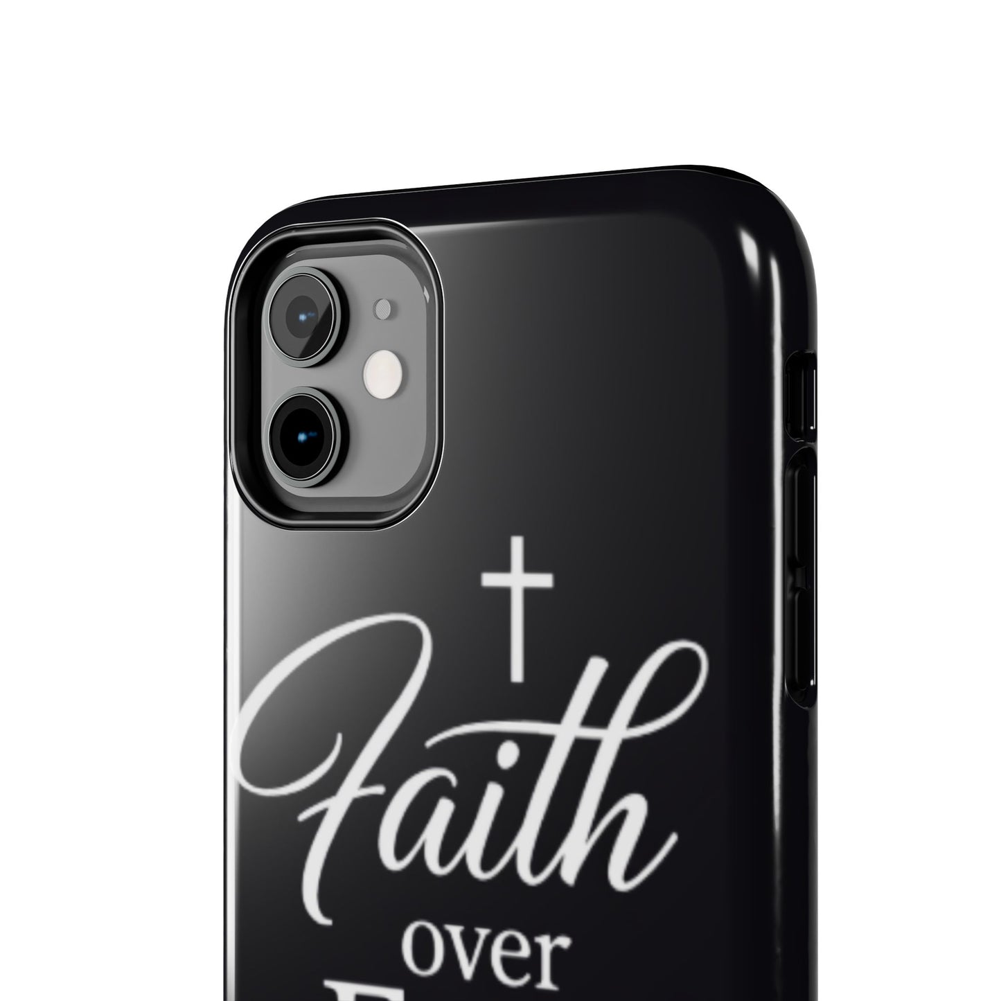 Faith Over Fear Tough Phone Case — Inspirational Christian Cross Phone Cover