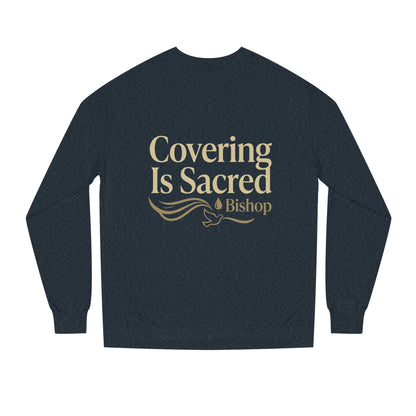 Covering Is Sacred Sweatshirt — Religious Faith Crewneck (Bishop)