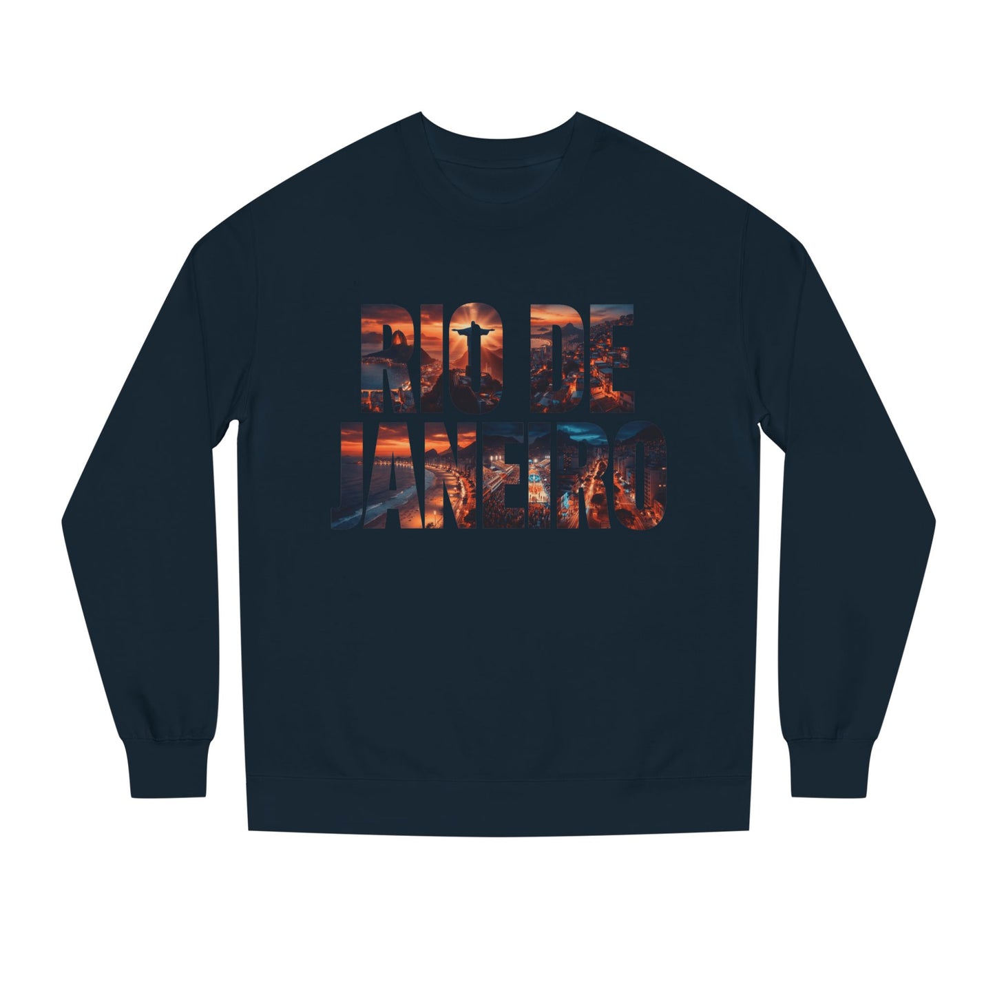 Rio de Janeiro Graphic Sweatshirt — Sunset Typography Travel Crewneck