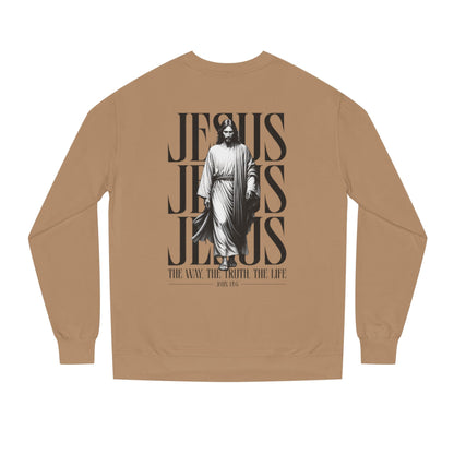 Jesus Crewneck Sweatshirt – The Way The Truth The Life Graphic