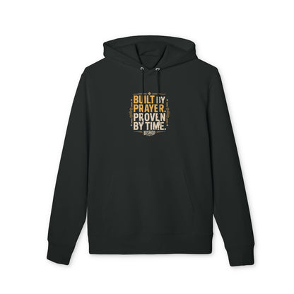 Prayer Graphic Hoodie — "Built by Prayer, Proven by Time" Religious Pullover