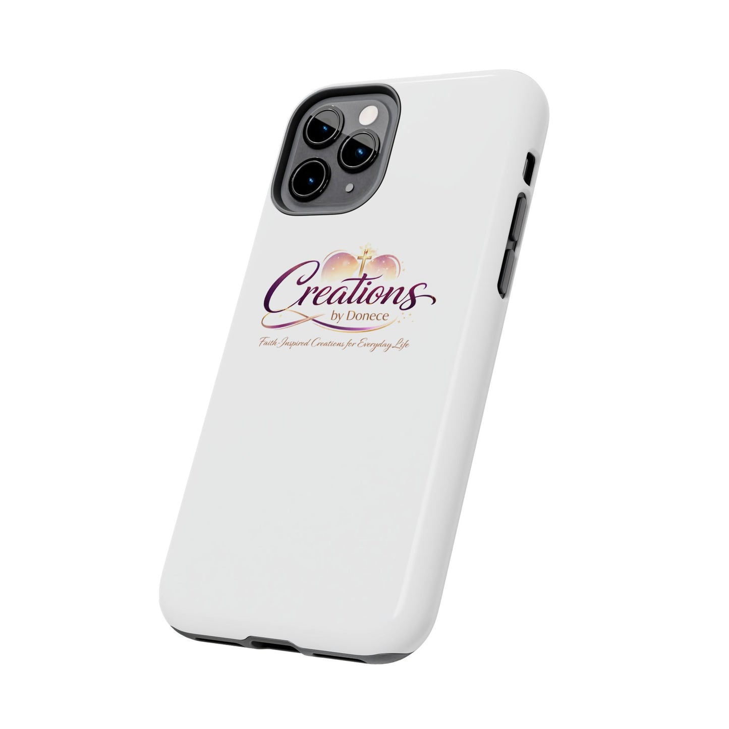 Tough Phone Case - "Creations by Donece" Logo Protective Cover