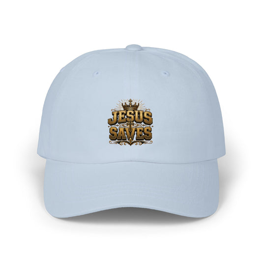 Jesus Saves Dad Cap - Embroidered Christian Baseball Hat
