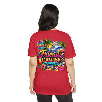 Friends Cruise T-Shirt - Tropical Vacation Cruise Graphic Tee