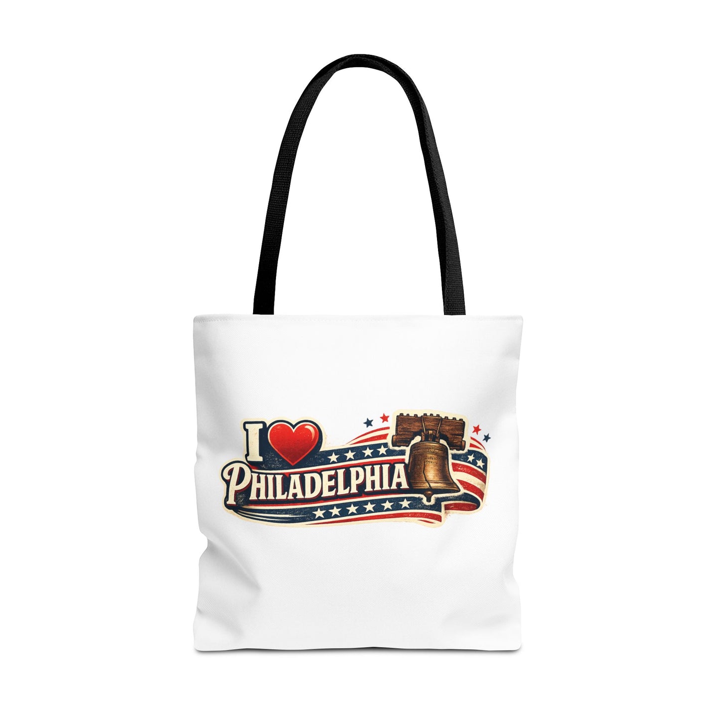 I  Philadelphia Liberty Bell Tote Bag — American Flag City Souvenir