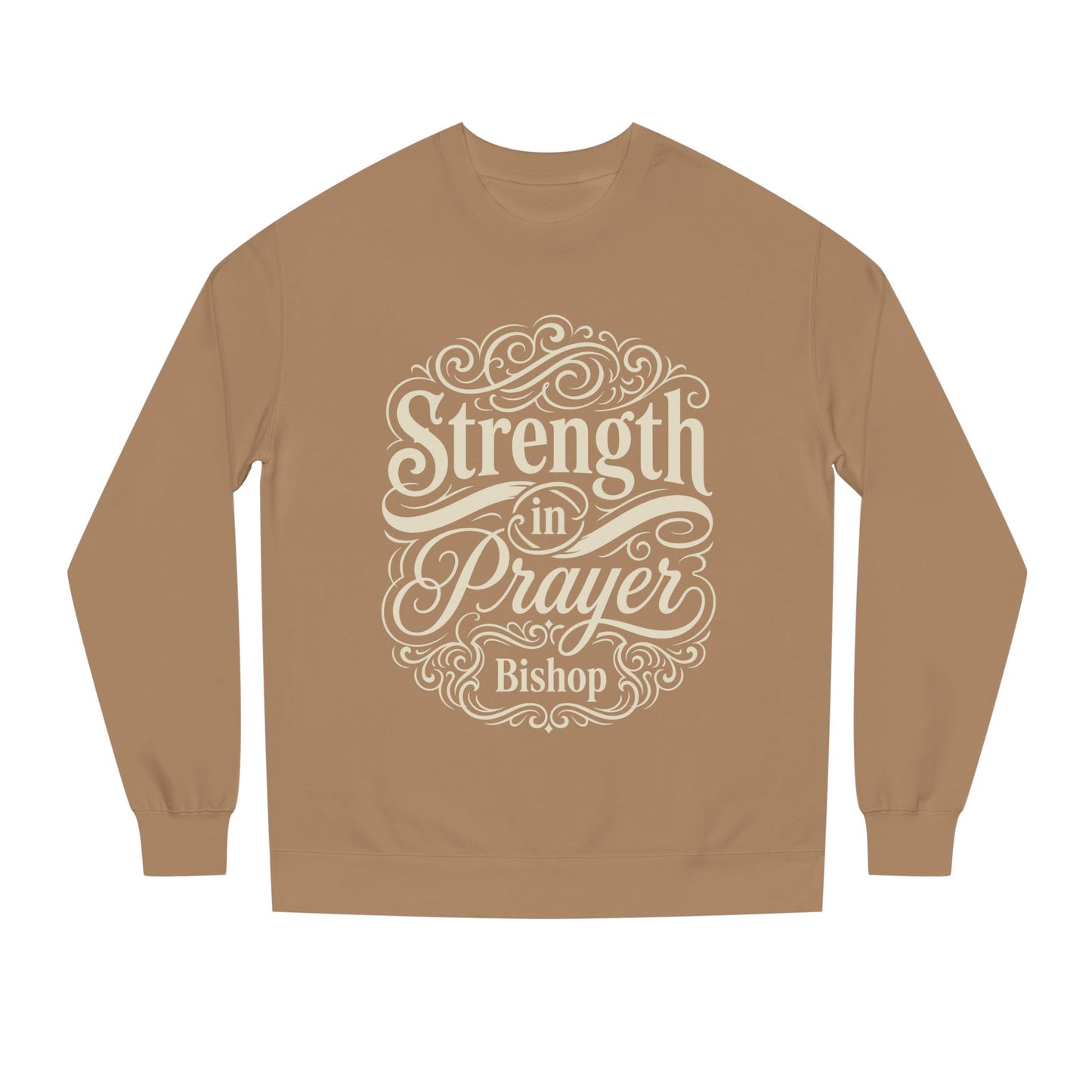 Strength in Prayer Sweatshirt — Inspirational Christian Crewneck for Faith & Encouragement